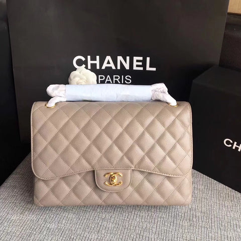 Chanel beige caviar 30cm