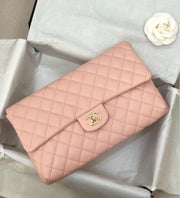 C pink clutch handbag