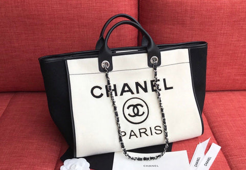 Cc tote white and black