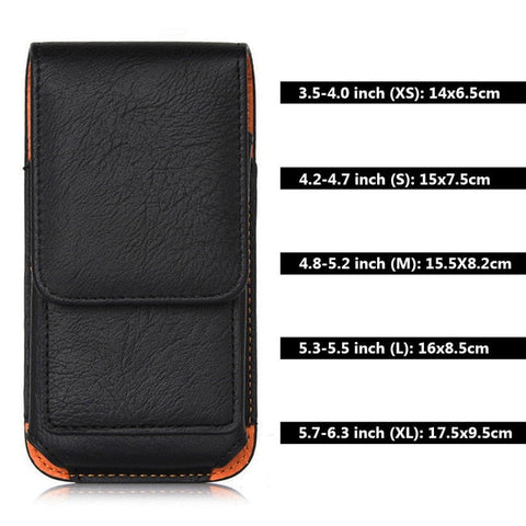 Universal Leather Phone Pouch Holster