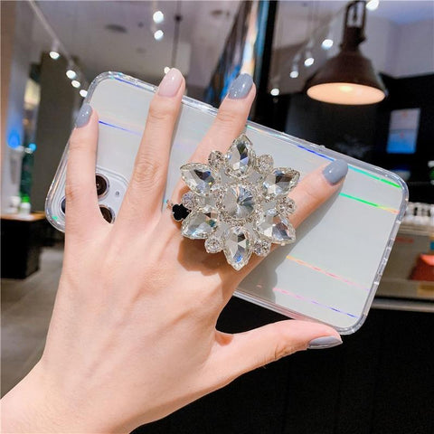 Diamond stand phone case