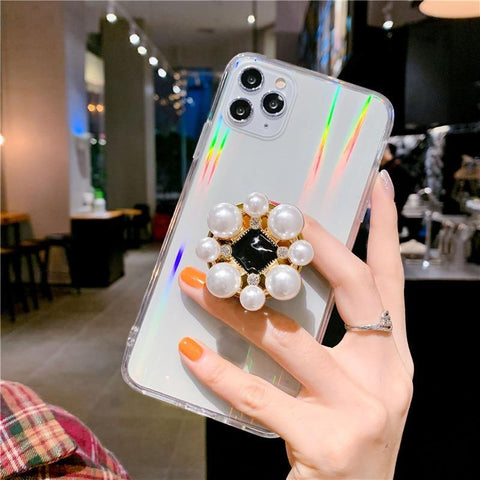 Diamond stand phone case