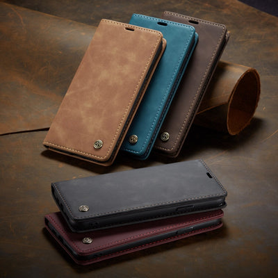 Magnetic Business Leather Case